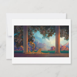 DAYBREAK Maxfield Parrish 1922 ... 2022 Briefkaart