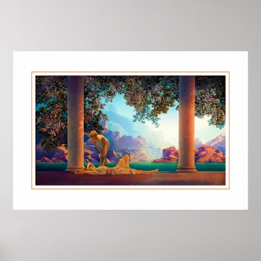 DAYBREAK Maxfield Parrish 1922 ... 2022 Poster (Devant)