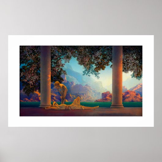 DAYBREAK Maxfield Parrish 1922 ... 2022 Poster (Devant)
