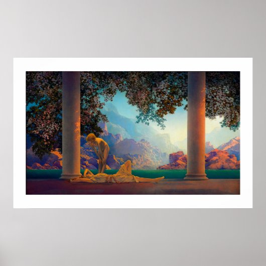 DAYBREAK Maxfield Parrish 1922 ... 2022 Poster (Devant)