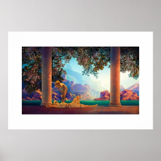 DAYBREAK Maxfield Parrish 1922 ... 2022 Poster (Devant)