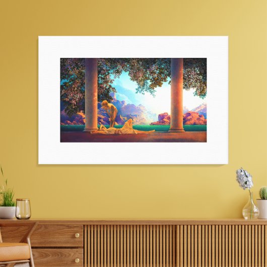 DAYBREAK Maxfield Parrish 1922 ... 2022 Poster Canvas Afdruk (Insitu (Woonkamer))