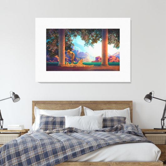 DAYBREAK Maxfield Parrish 1922 ... 2022 Poster Canvas Afdruk (Insitu (Slaapkamer))