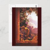 Daybreak, Maxfield Parrish Fine Art Briefkaart (Voorkant / Achterkant)