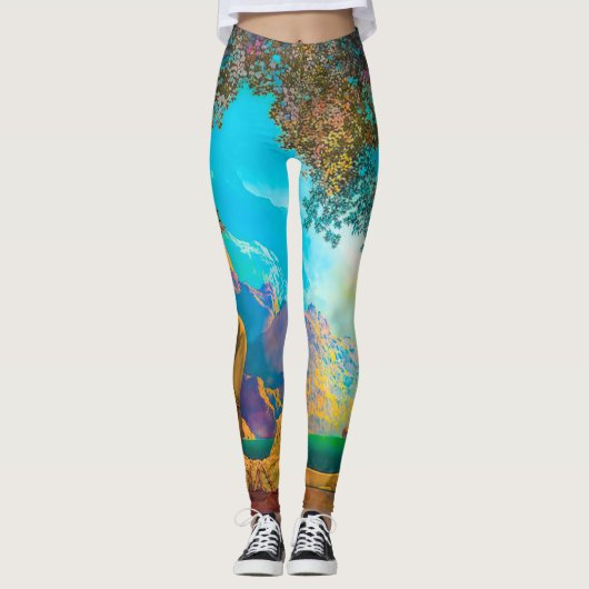 Daybreak Maxfield Parrish Leggings (Voorkant)