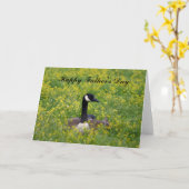 Daycard van de Vader van de gans Kaart (Gele Bloem)
