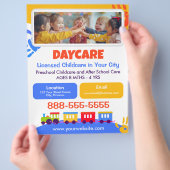 Daycare Childcare Kindergarten School Fun Flyer (Hand)
