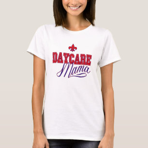 Daycare Mama Red en Blue T-shirt