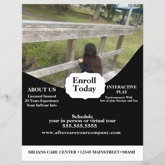 Daycare Playground Park Photo Center Flyer (Voorkant)