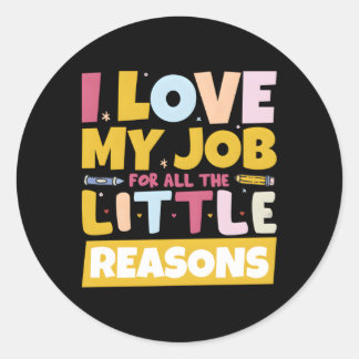 Daycare Teacher Daycare Provider Ronde Sticker