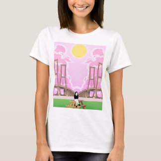 Daydream Serenity Schilderachtig Bridge & Sunshine T-shirt