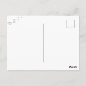 Daydreaming Cool Cat's Tropical Escape Briefkaart (Achterkant)