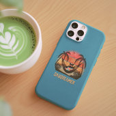 Daydreaming Cool Cat's Tropical Escape Case-Mate iPhone Case