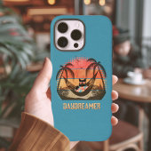 Daydreaming Cool Cat's Tropical Escape Case-Mate iPhone Case