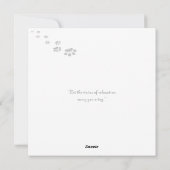 Daydreaming Cool Cat's Tropical Escape Feestdagenkaart (Achterkant)