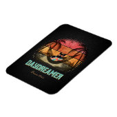 Daydreaming Cool Cat's Tropical Escape Magneet (Linkerzijde)