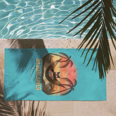 Daydreaming Cool Cat's Tropical Escape Strandlaken