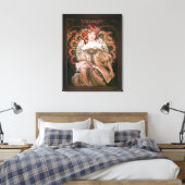 Daydroom c1896 van Alphonse Mucha Canvas Afdruk (Insitu (Slaapkamer))
