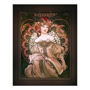 Daydroom c1896 van Alphonse Mucha Foto Afdruk