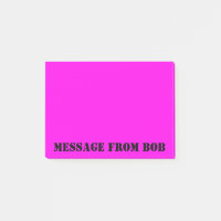 Dayglow Fuchsia Message 4 x 3