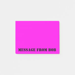 Dayglow Fuchsia Message 4 x 3 Post-it® Notes