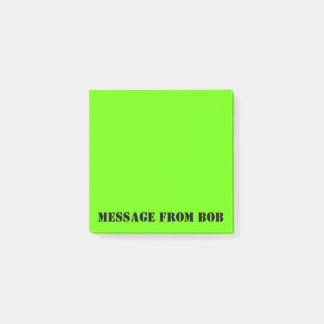 Dayglow Green Message 3 x 3 Post-it® Notes