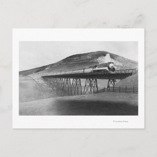 Daylight Limited Railroad over Tressel Briefkaart (Voorkant)