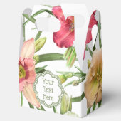 Daylilies gepersonaliseerd bedankdoosjes (Geopend)