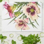 Daylily Bouquet Rubies Theedoek (Gevouwen)