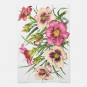 Daylily Bouquet Rubies Theedoek (Verticaal)