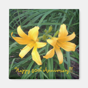 DAYLILY "Downey" Gold Duo — Magneet