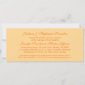 Daylily Hemerocallis faire-part de mariage florale (Dos)