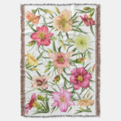 Daylivlies over de hele wereld deken (Voorkant Verticaal)