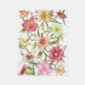 Daylivlies over de hele wereld fleece deken (Voorkant)