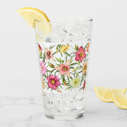 Daylivlies over de hele wereld glas (Voorkant ijs)