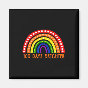 Days Brighter Fun Teacher 100ste schooldag Magneet