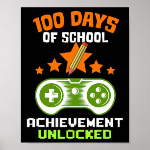 Days of School Achievement ontgrendelde videogamer Poster
