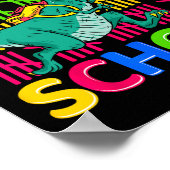 Days of School Fun Dinosaurus Docenten Kinder nieu Poster (Hoek)