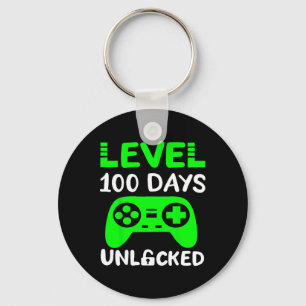 Days of School Gamer Level 100 ontgrendeld Sleutelhanger