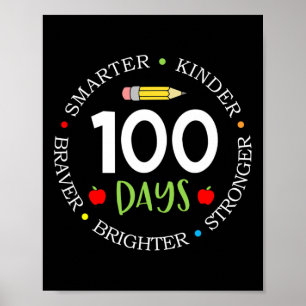 Days of School Teacher Team Kinder Groei Mindset 1 Poster
