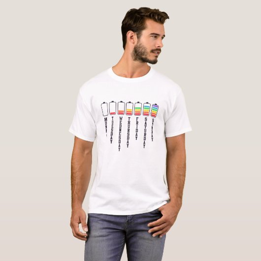 Days of the week t-shirt (Voorkant volledig)