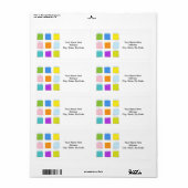 Days of Week Labels (Full Sheet)