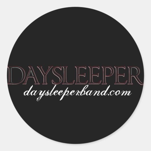 Daysleeper (ronde sticker) ronde sticker (Voorkant)