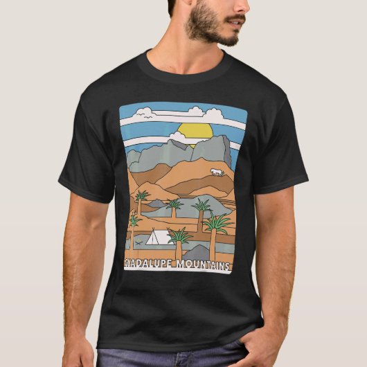 Daytime El Capitan Guadalupe Mountains National Pa T-shirt (Voorkant)