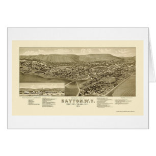 Dayton, carte panoramique de WA - 1884