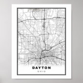 Dayton-kaart Poster (Voorkant)