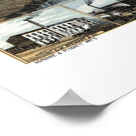 Dayton, OH Panoramic Map - 1870 Poster (Hoek)