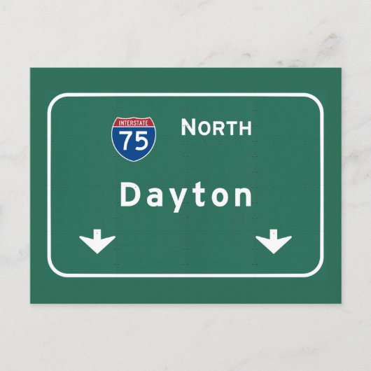 Dayton Ohio oh Interstate Highway Freeway : Briefkaart (Voorkant)