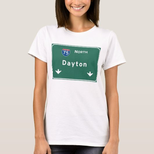 Dayton Ohio oh Interstate Highway Freeway : T-shirt (Voorkant)
