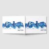 Dayton Ohio Skyline Blue Gastenboek (Volledig)